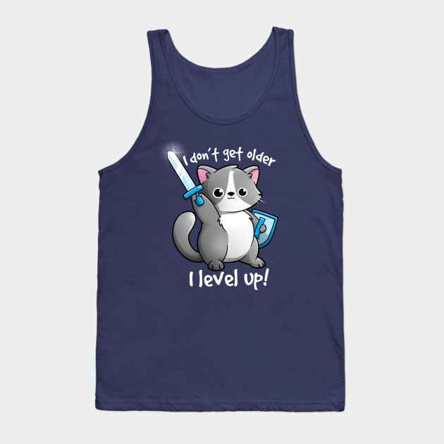 Level up cat Tank Top by NemiMakeit